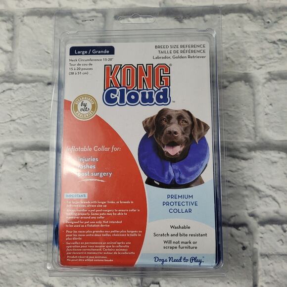 Kong Cloud Inflatable Collar for Large Dogs - Picture 1 of 9